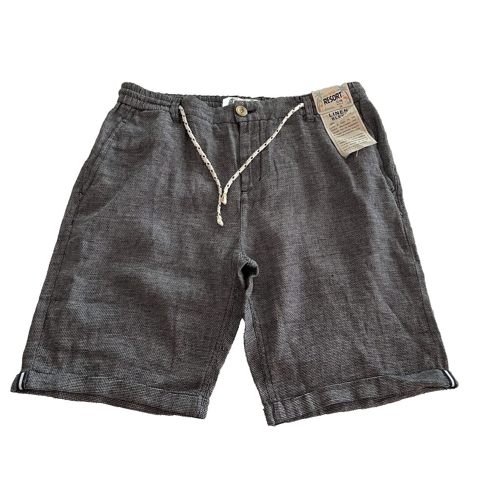 Urban Heritage Resort Casual Shorts Textured Micro-Stripe Mens 34 Slim Fit NWT